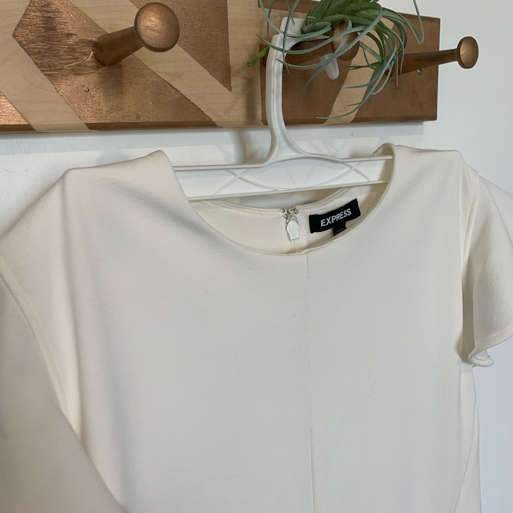 Express White Formal Dress in size medium